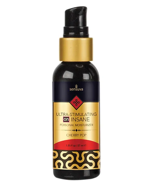 Female Sex Toys Sensuva Lubricants Sensuva Ultra Stimulating On Insane Cherry Pop Flavored Hybrid Lubricant 193oz