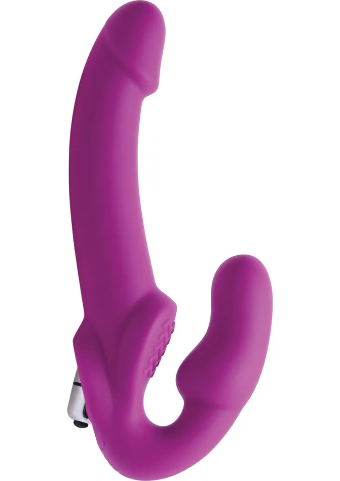 Female Sex Toys Strap U Strap U Evoke Vibrating Silicone Strapless Strap On Pink