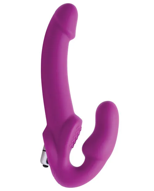 Female Sex Toys Strap U Strap U Evoke Vibrating Silicone Strapless Strap On Pink