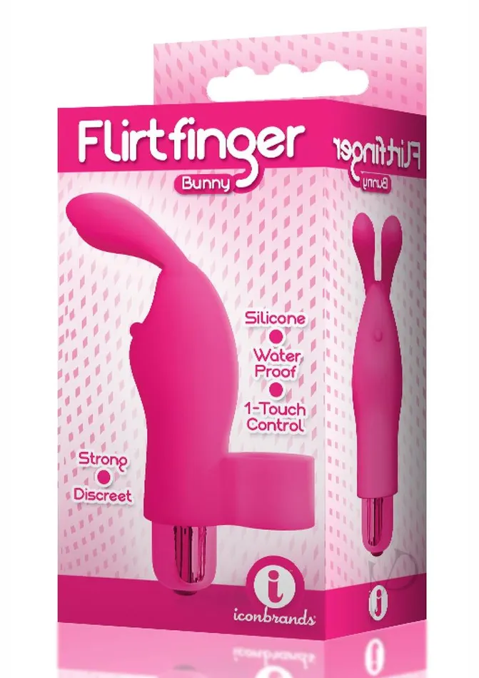 Female Sex Toys The 9s The 9s Flirt finger Silicone Bunny Finger Vibrator Pink Female Sex Toys The 9s The 9s Flirt finger Silicone Bunny Finger Vibrator Pink