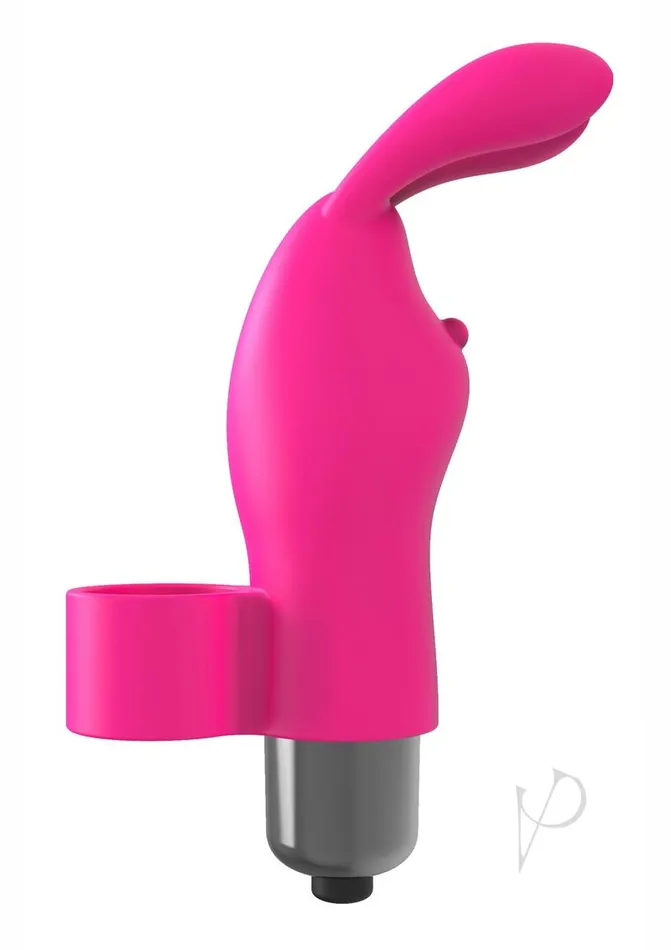 Female Sex Toys The 9s The 9s Flirt finger Silicone Bunny Finger Vibrator Pink