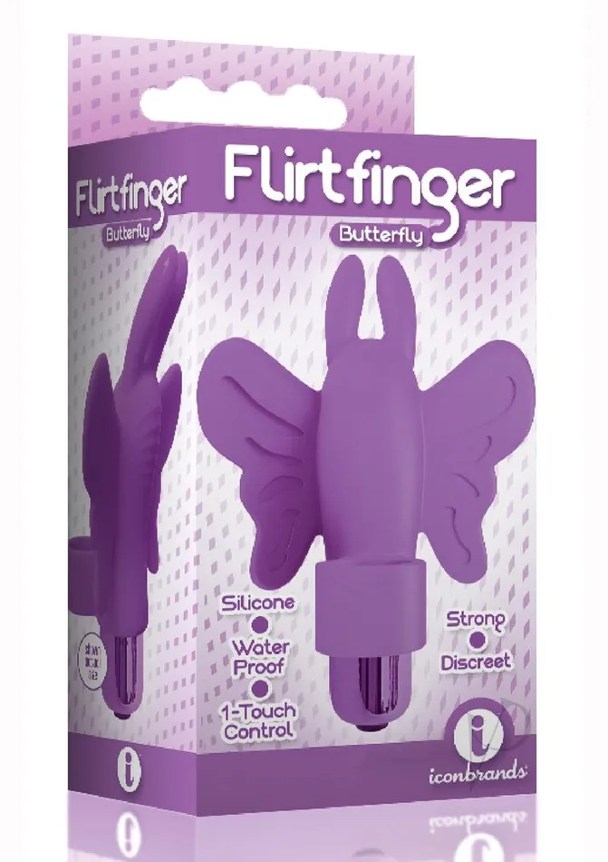 Female Sex Toys The 9s The 9s Flirt finger Silicone Butterfly Finger Vibrator Purple Female Sex Toys The 9s The 9s Flirt finger Silicone Butterfly Finger Vibrator Purple
