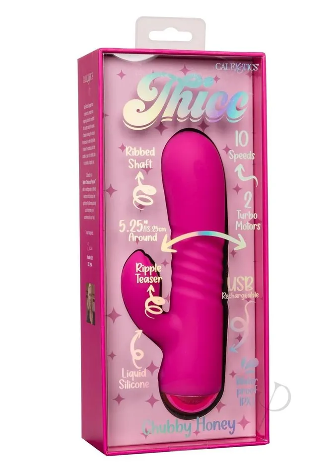 Female Sex Toys Thicc Thicc Chubby Honey Dual Motor Vibrator with Clitoral Stimulator Pink Female Sex Toys Thicc Thicc Chubby Honey Dual Motor Vibrator with Clitoral Stimulator Pink