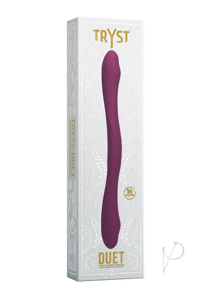 Female Sex Toys Tryst Tryst Duet Rechargeable Silicone Double End Vibrator with Remote Control Pink Female Sex Toys Tryst Tryst Duet Rechargeable Silicone Double End Vibrator with Remote Control Pink