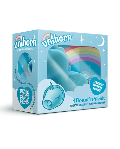 Female Sex Toys Unihorn Unihorn Mountn Peak The Pointy Tongued One Silicone Clitoral Stimulator Blue