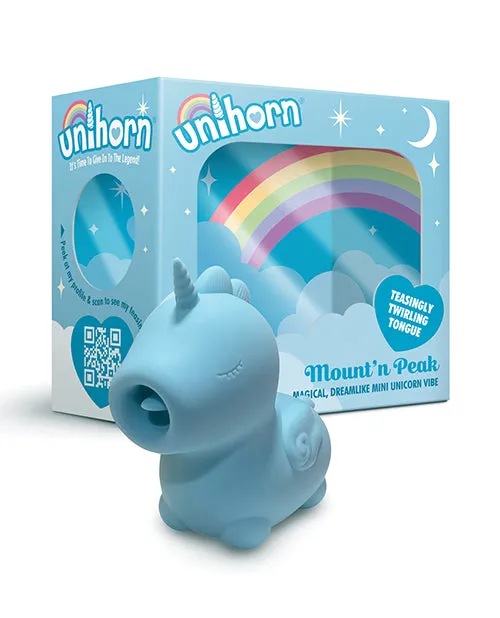 Female Sex Toys Unihorn Unihorn Mountn Peak The Pointy Tongued One Silicone Clitoral Stimulator Blue