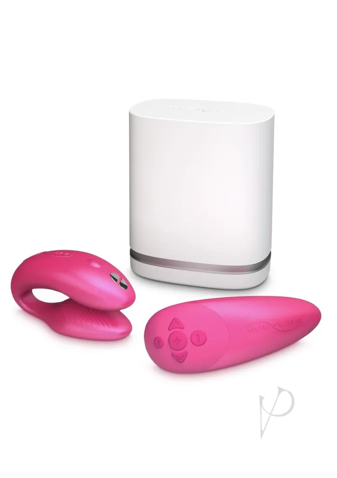 Female Sex Toys We Vibe WeVibe Chorus Rechargeable Couples Vibrator with Squeeze Remote Control Pink