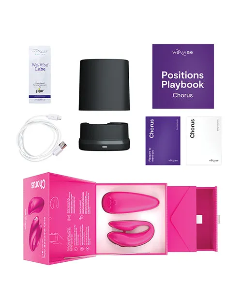 Female Sex Toys We Vibe WeVibe Chorus Rechargeable Couples Vibrator with Squeeze Remote Control Pink