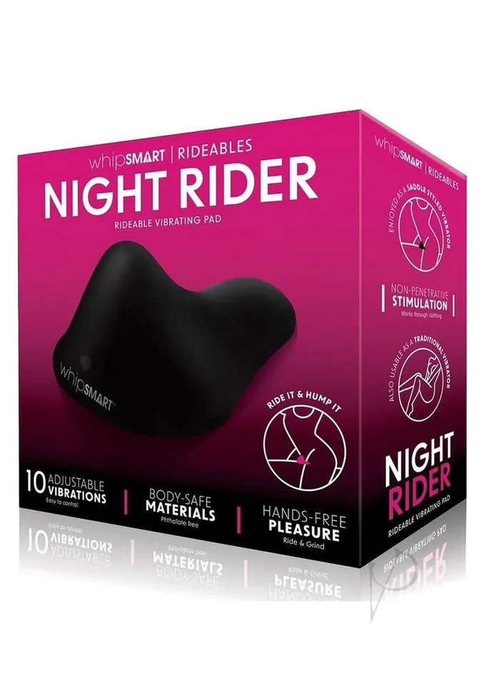 Female Sex Toys Whipsmart WhipSmart Night Rider Rechargeable Silicone Vibrating Pad Black Female Sex Toys Whipsmart WhipSmart Night Rider Rechargeable Silicone Vibrating Pad Black