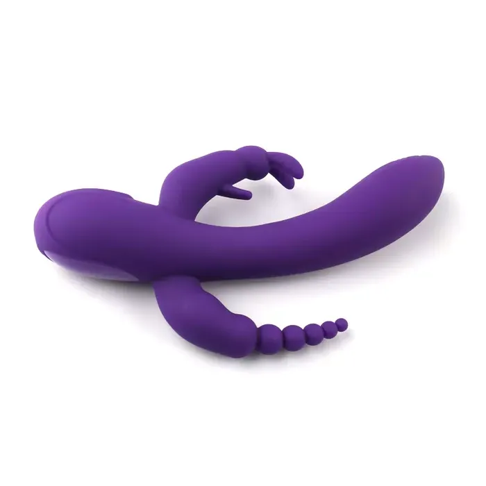Female Sex Toys Wild Night Fantasies Luxury Double Penetration Beaded Rabbit Vibrator