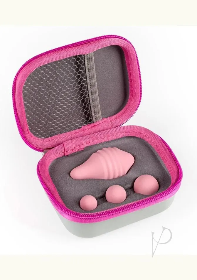 Femintimate Pelvix Trainer Intimate Relax Silicone Dialator Kit 3 Piece Kit Pink Femintimate Couples
