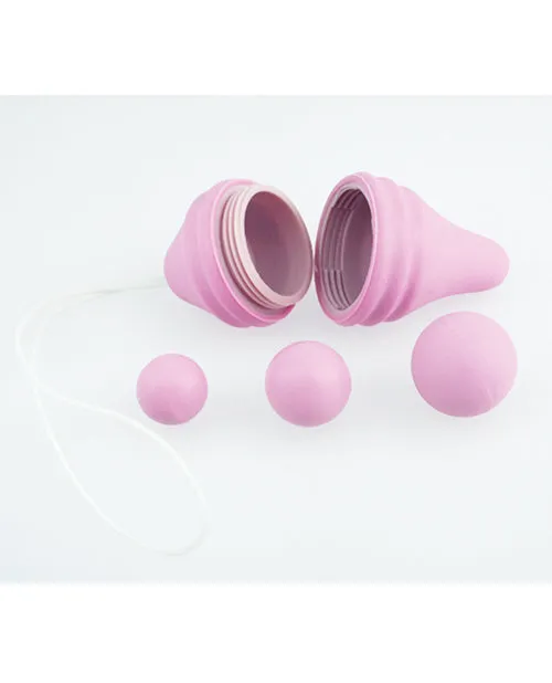Femintimate Pelvix Trainer Intimate Relax Silicone Dialator Kit 3 Piece Kit Pink Femintimate Couples