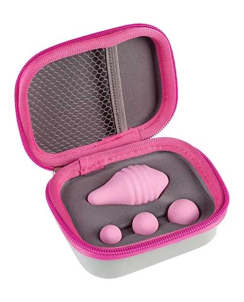 Femintimate Pelvix Trainer Intimate Relax Silicone Dialator Kit 3 Piece Kit Pink Femintimate Couples