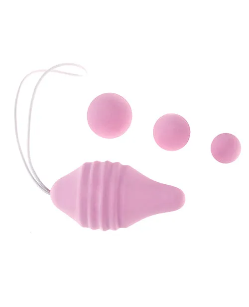 Femintimate Pelvix Trainer Intimate Relax Silicone Dialator Kit 3 Piece Kit Pink Femintimate Couples