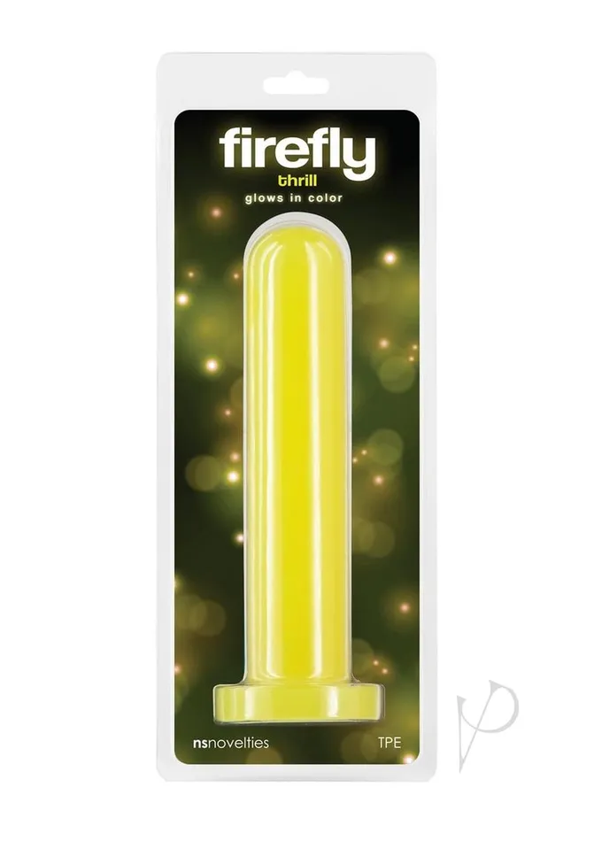 Firefly Firefly Thrill Glow in The Dark Dildo Large Yellow Dildos