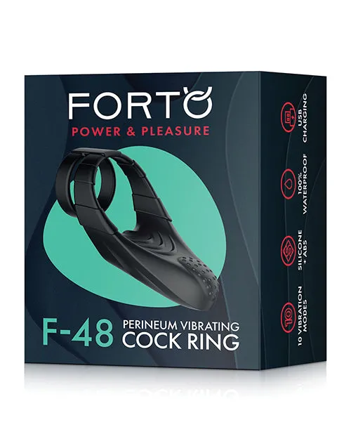 Forto Anal Forto F48 Perineum Double CRing Black Forto Anal Forto F48 Perineum Double CRing Black
