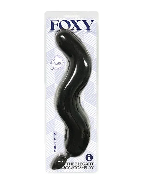 Foxy Foxy Silicone Fox Tail Butt Plug Black Anal Foxy Foxy Silicone Fox Tail Butt Plug Black Anal