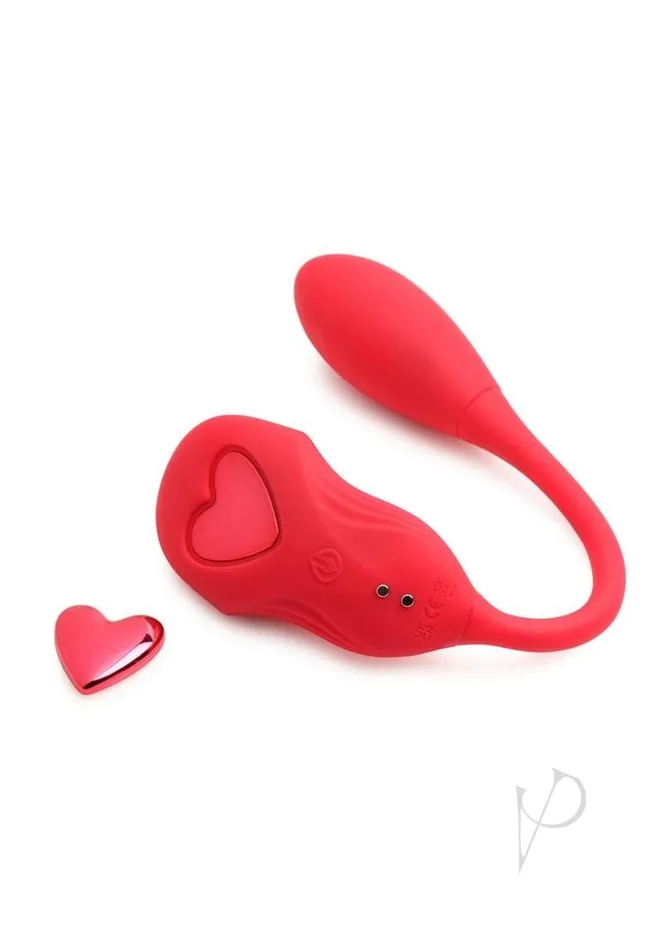 Frisky Female Sex Toys Frisky Double Love Connection Rechargeable Silicone Panty Vibe with Remote Control Red