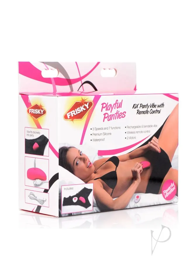 Frisky Female Sex Toys Frisky Playful Panties 10X Panty Vibe with Remote Control BlackPink Frisky Female Sex Toys Frisky Playful Panties 10X Panty Vibe with Remote Control BlackPink