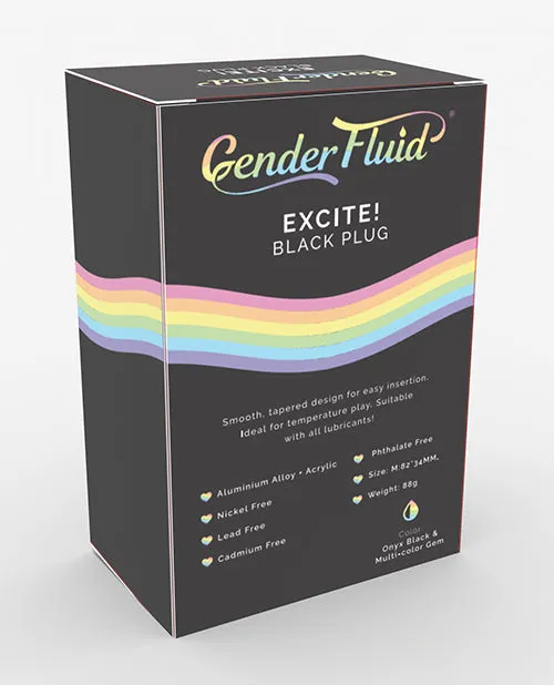 Gender Fluid Anal Gender Fluid Excite Plug Black