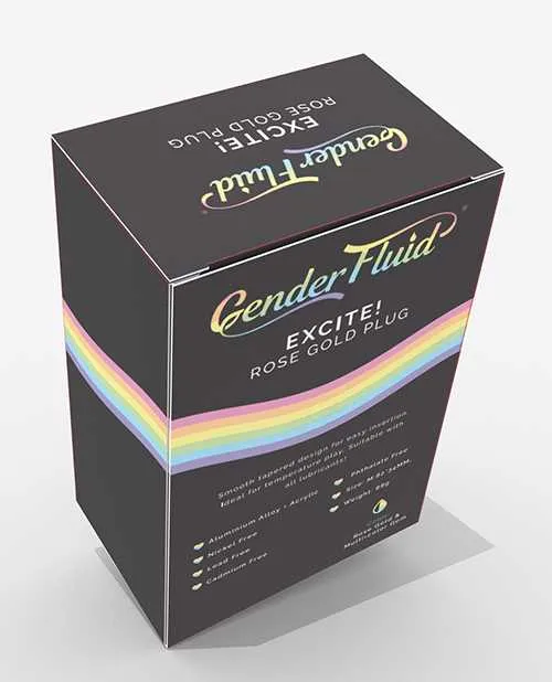 Gender Fluid Anal Gender Fluid Excite Plug Rose Gold