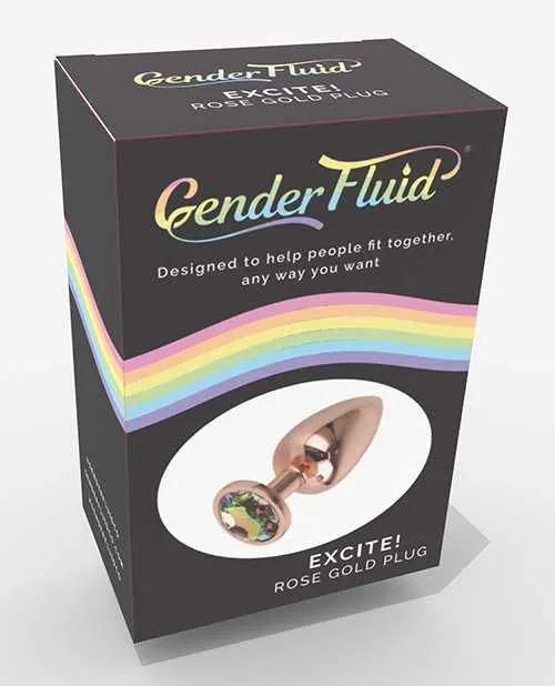 Gender Fluid Anal Gender Fluid Excite Plug Rose Gold Gender Fluid Anal Gender Fluid Excite Plug Rose Gold