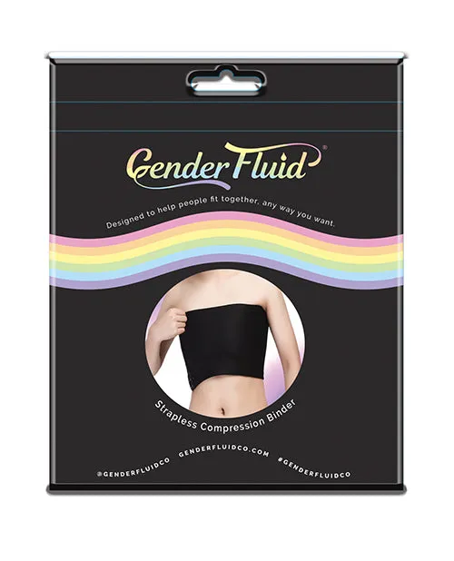 Gender Fluid Anal Gender Fluid Strapless Chest Compression Binder XXL Black Gender Fluid Anal Gender Fluid Strapless Chest Compression Binder XXL Black