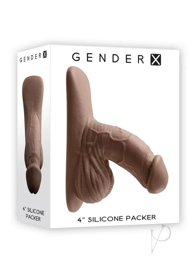 Gender X Dildos Gender X Silicone Packer Dildo 4in Chocolate