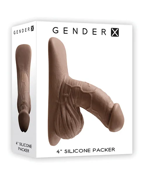 Gender X Dildos Gender X Silicone Packer Dildo 4in Chocolate
