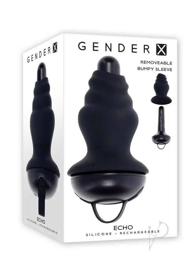 Gender X Echo Rechargeable Silicone Vibrator with Removable Sleeve Black Gender X Female Sex Toys Gender X Echo Rechargeable Silicone Vibrator with Removable Sleeve Black Gender X Female Sex Toys