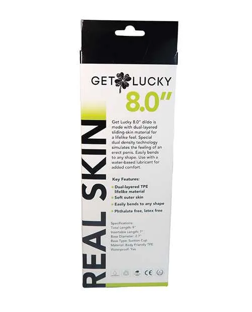Get Lucky Dildos Get Lucky 80 Real Skin Series Flesh