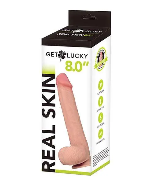 Get Lucky Dildos Get Lucky 80 Real Skin Series Flesh Get Lucky Dildos Get Lucky 80 Real Skin Series Flesh