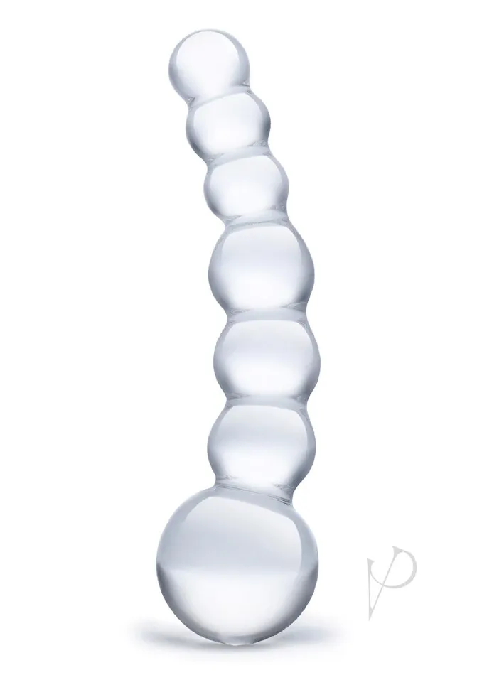 Glas Curved Beaded Glass Dildo 5in Clear Glas Dildos Glas Curved Beaded Glass Dildo 5in Clear Glas Dildos