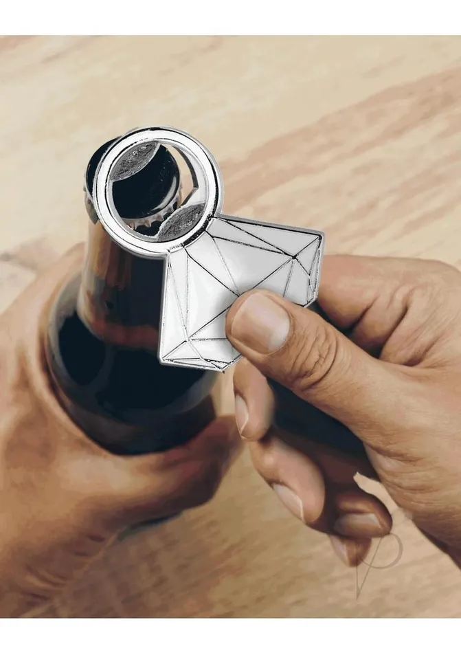 Glitterati Diamond Bottle Opener SilverBlack Candyprints Party Anal Glitterati Diamond Bottle Opener SilverBlack Candyprints Party Anal