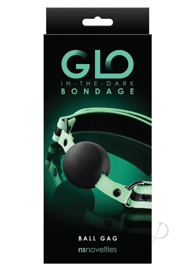 Glo Bondage GLO Bondage Glow In The Dark Ball Gag Green Dildos