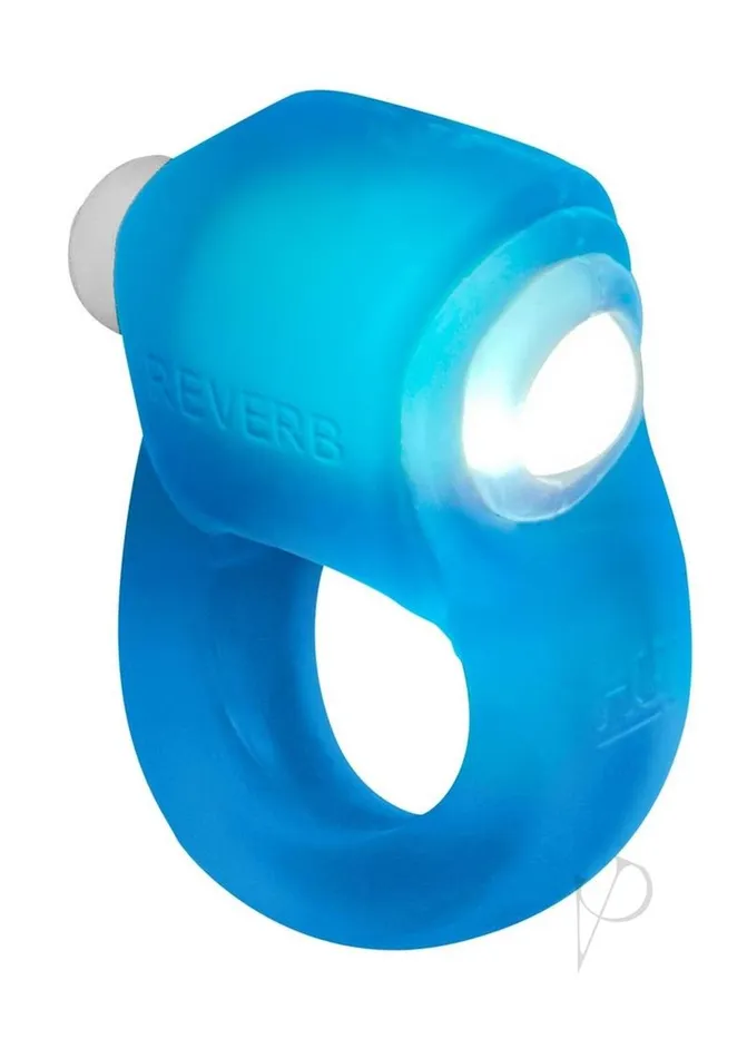 Glowdick Silicone Cockring with LED Blue Ice Oxballs Vibrators