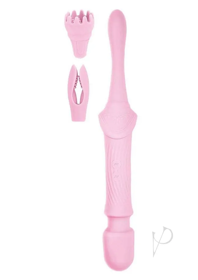 Goddess Pink Elegance Rechargeable Silicone Duel End Vibrator Pink Goddess Vibrators Goddess Pink Elegance Rechargeable Silicone Duel End Vibrator Pink Goddess Vibrators