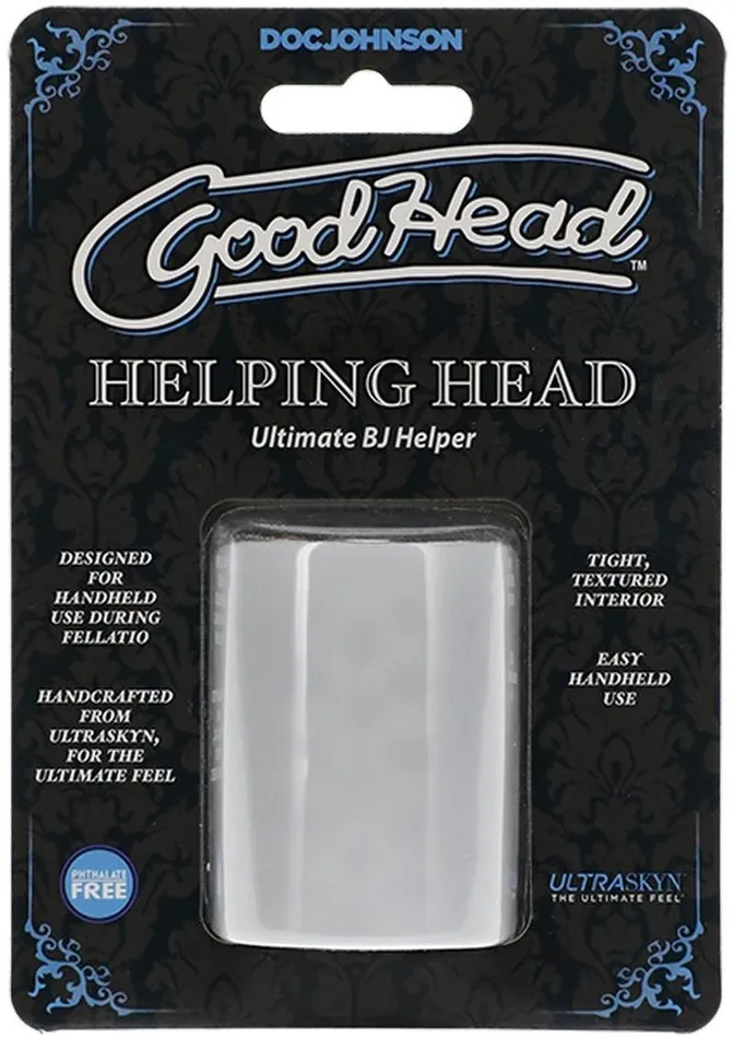 GoodHead Helping Head Masturbator Clear Good Head Male Sex Toys