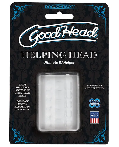 GoodHead Helping Head Masturbator Clear Good Head Male Sex Toys GoodHead Helping Head Masturbator Clear Good Head Male Sex Toys