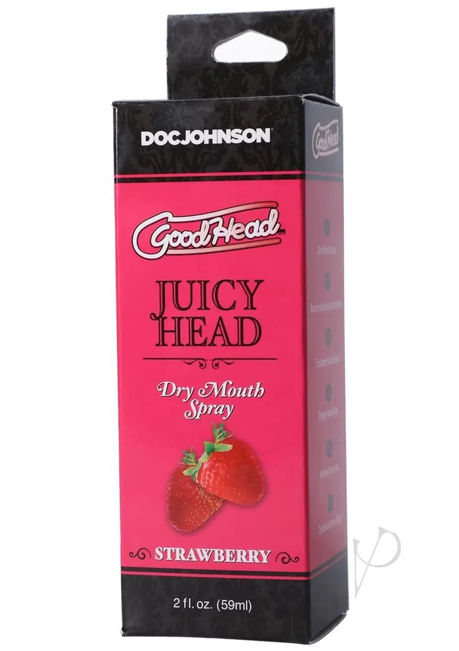 GoodHead Juicy Head Dry Mouth Spray Sweet Strawberry 2oz Good Head Vibrators GoodHead Juicy Head Dry Mouth Spray Sweet Strawberry 2oz Good Head Vibrators