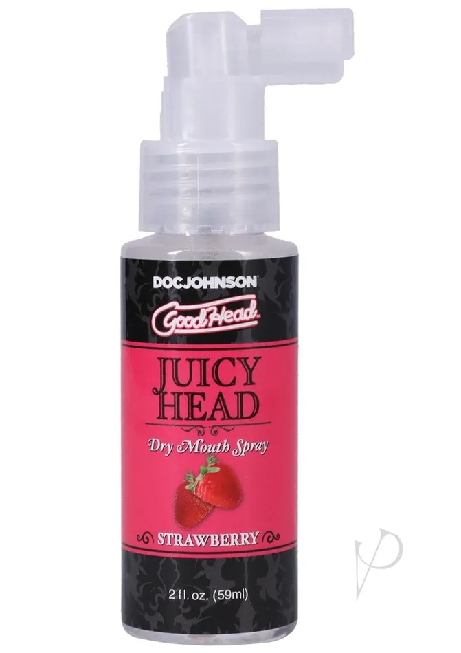 GoodHead Juicy Head Dry Mouth Spray Sweet Strawberry 2oz Good Head Vibrators