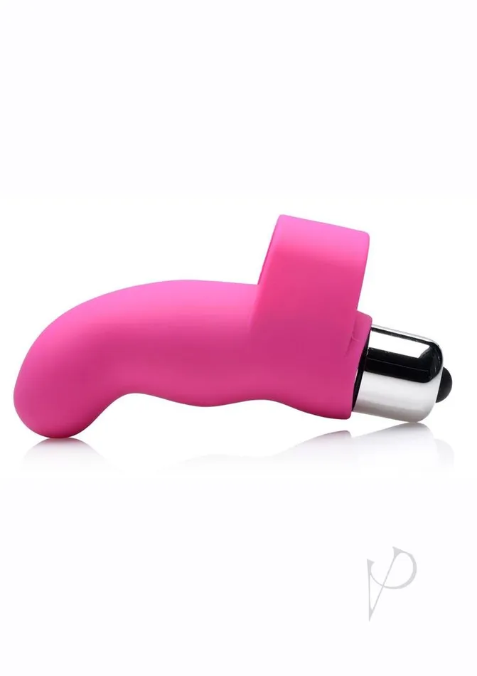 Gossip GThrill Silicone Finger Vibrator with Full Size Bullet Pink Gossip Female Sex Toys