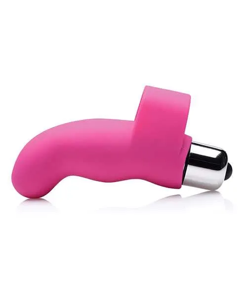 Gossip GThrill Silicone Finger Vibrator with Full Size Bullet Pink Gossip Female Sex Toys