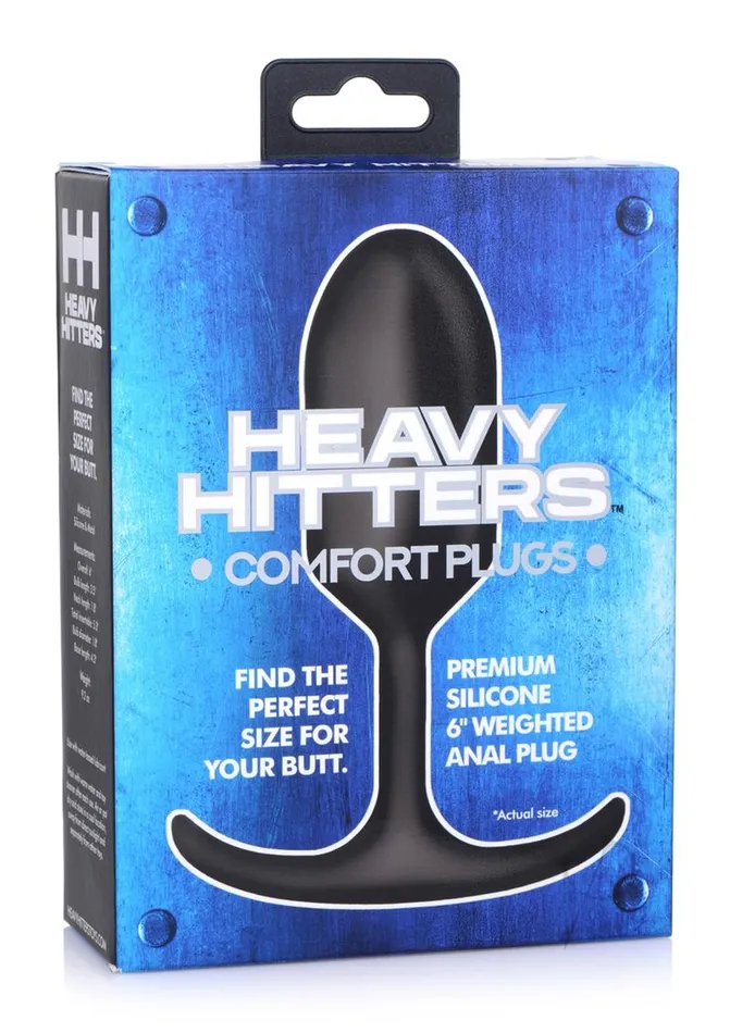 Heavy Hitters Anal Heavy Hitters Premium Silicone Weighted Anal Plug Large Black Heavy Hitters Anal Heavy Hitters Premium Silicone Weighted Anal Plug Large Black