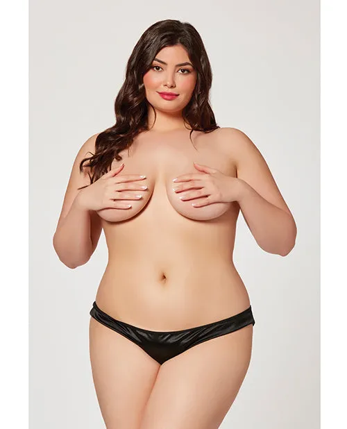 Holiday Stretch Satin Panty wRhineston Seven Til Midnight Female Sex Toys