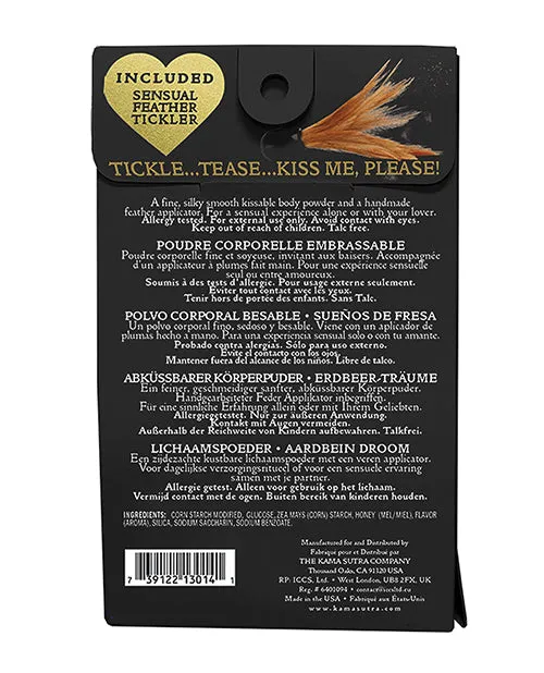 Honey Dust Female Sex Toys Kama Sutra Honey Dust Kissable Body Powder Strawberry Dreams 1oz