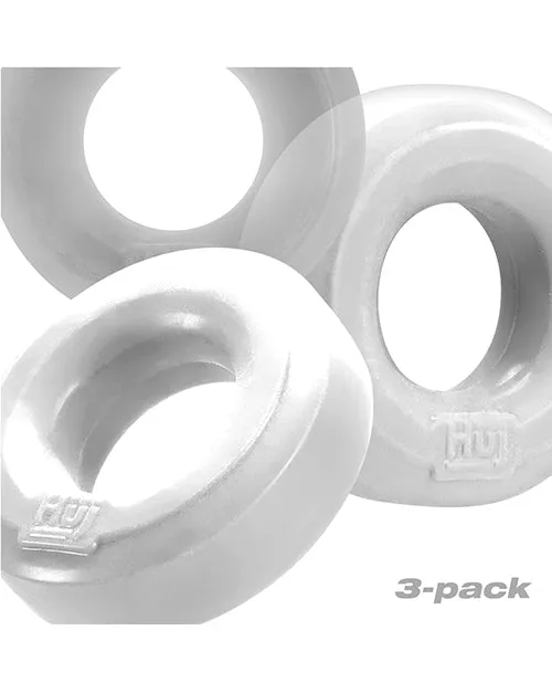 Hunkyjunk Hunkyjunk HUJ3 Silicone CRings 3 Pack White Ice Male Sex Toys