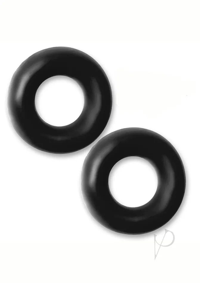 Hunkyjunk Stiffy Bulge Silicone Cock Rings 2 pack Tar Ice Hunkyjunk Male Sex Toys