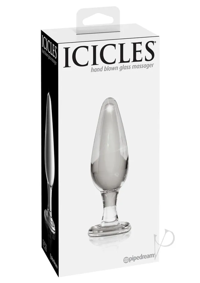 Icicles Icicles No 26 Glass Anal Plug Clear Anal