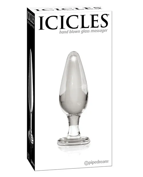 Icicles Icicles No 26 Glass Anal Plug Clear Anal
